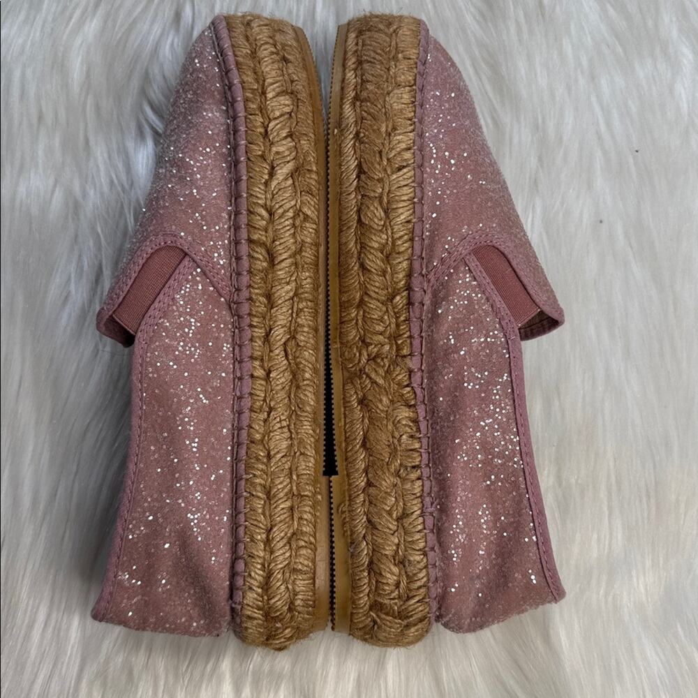 Gaimo Glitter Pink Espadrille Platforms - Picture 5 of 6